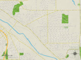 Political Map of Campbell, OH Posters