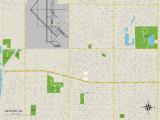 Political Map of Bethany, OK Posters