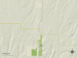 Political Map of Hinton, OK Print