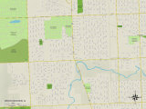 Political Map of Westchester, IL Posters