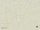 Political Map of Broken Bow, OK Posters