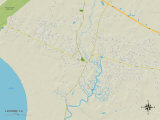 Political Map of Lacombe, LA Posters