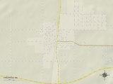 Political Map of Chouteau, OK Posters