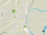 Political Map of Atchison, KS Poster
