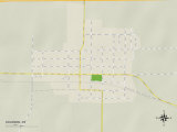 Political Map of Solomon, KS Photo