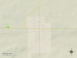 Political Map of Scottville, MI Prints