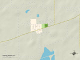 Political Map of Spring Arbor, MI Print