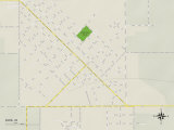 Political Map of Buhl, ID Poster