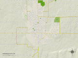 Political Map of Arkansas City, KS Print