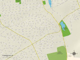 Political Map of Thomaston, NY Posters