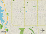 Political Map of The Village, OK Posters