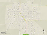 Political Map of Bicknell, IN Posters