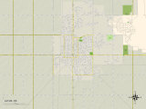 Political Map of Altus, OK Photo