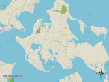 Political Map of Shelter Island, NY Prints Political Map of Shelter Island, NY Prints