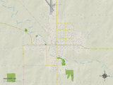 Political Map of Beatrice, NE Prints