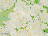 Carte politique de Gaithersburg, MD Affiches