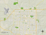 Political Map of Springfield, MO Prints