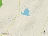Political Map of Hillside Lake, NY Posters