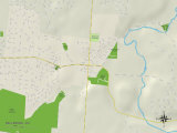 Political Map of Bellbrook, OH Posters