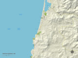 Political Map of Lincoln Beach, OR Print