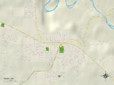 Political Map of Sandy, OR Posters