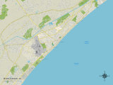 Political Map of Myrtle Beach, SC Posters