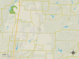 Political Map of Anna, TX Prints