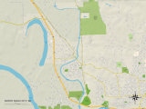 Carte politique de North Sioux City, SD Affiche