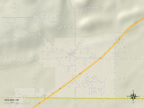 Political Map of Roland, OK Prints