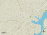 Political Map of Camden, TN Posters