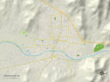 Political Map of Grants Pass, OR Print