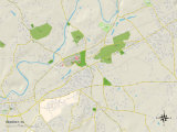 Political Map of Hershey, PA Poster
