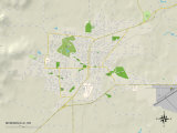 Political Map of McMinnville, OR Prints