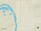 Political Map of Jefferson, OR Prints