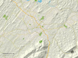 Carte politique de Johnson City, TN Affiche