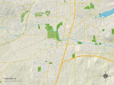 Political Map of Tualatin, OR Posters