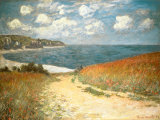 Path Through the Corn at Pourville, c.1882 Kunstdruck von Claude Monet