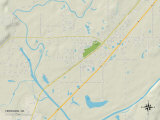 Political Map of Verdigris, OK Posters