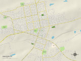 Political Map of Hazleton, PA Prints