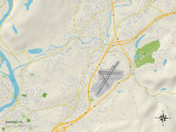 Political Map of Duryea, PA Posters