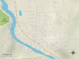 Political Map of Estacada, OR Posters