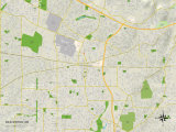 Political Map of Beaverton, OR Poster