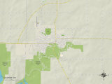 Political Map of Sulphur, OK Posters