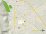 Political Map of La Grande, OR Posters