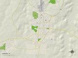 Political Map of Borger, TX Prints