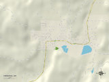Political Map of Vernonia, OR Posters