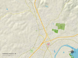 Political Map of Goodlettsville, TN Posters
