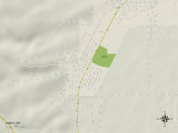 Political Map of Hines, OR Print