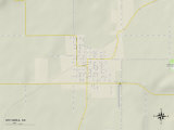 Political Map of Wetumka, OK Posters