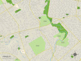 Political Map of Yeadon, PA Posters